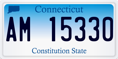 CT license plate AM15330