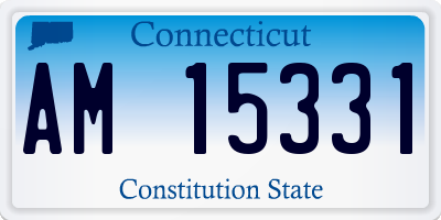 CT license plate AM15331