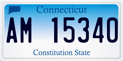 CT license plate AM15340