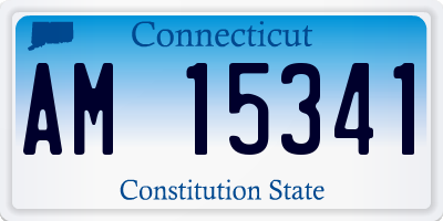 CT license plate AM15341