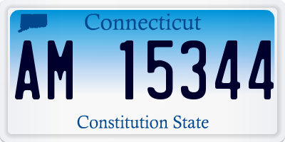 CT license plate AM15344