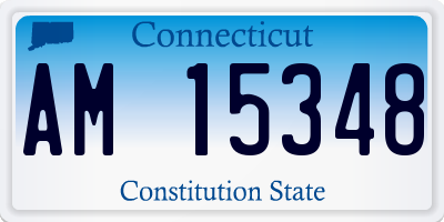 CT license plate AM15348