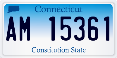 CT license plate AM15361