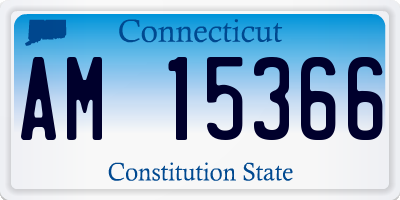 CT license plate AM15366