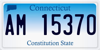 CT license plate AM15370