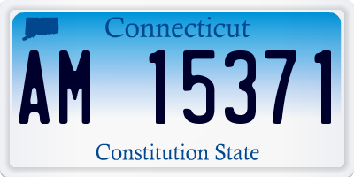 CT license plate AM15371