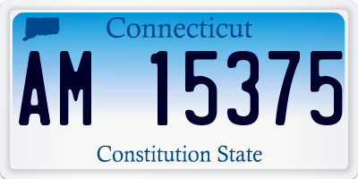 CT license plate AM15375
