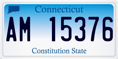 CT license plate AM15376