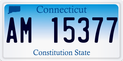 CT license plate AM15377