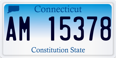 CT license plate AM15378