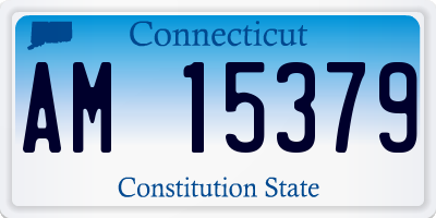 CT license plate AM15379