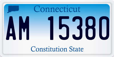 CT license plate AM15380