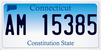 CT license plate AM15385