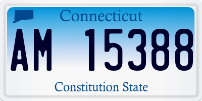 CT license plate AM15388