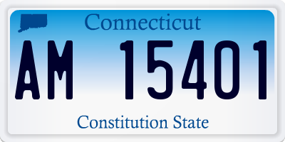 CT license plate AM15401