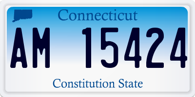 CT license plate AM15424