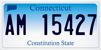 CT license plate AM15427