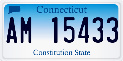 CT license plate AM15433