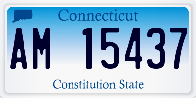 CT license plate AM15437
