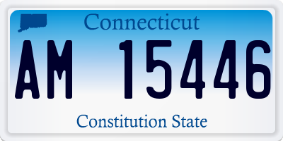CT license plate AM15446