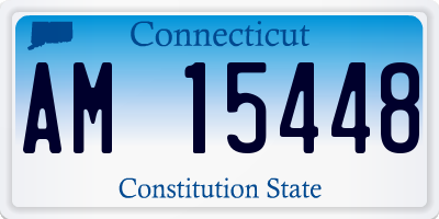 CT license plate AM15448