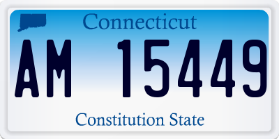 CT license plate AM15449