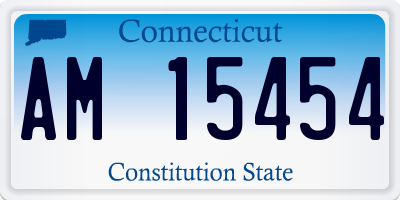 CT license plate AM15454
