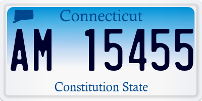 CT license plate AM15455