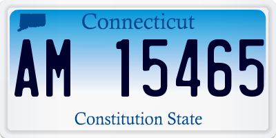 CT license plate AM15465