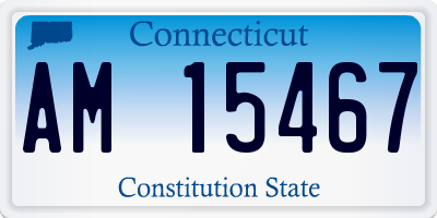 CT license plate AM15467
