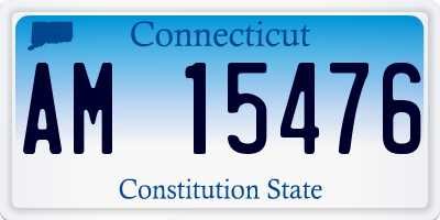 CT license plate AM15476