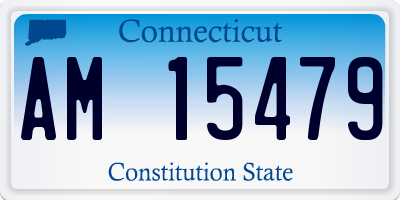 CT license plate AM15479
