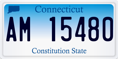 CT license plate AM15480