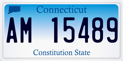 CT license plate AM15489