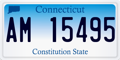 CT license plate AM15495