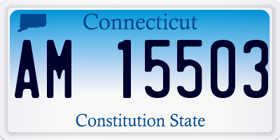 CT license plate AM15503