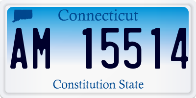 CT license plate AM15514
