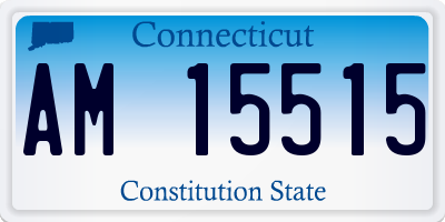 CT license plate AM15515