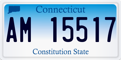 CT license plate AM15517