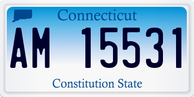 CT license plate AM15531