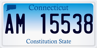 CT license plate AM15538