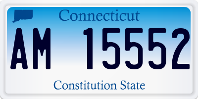 CT license plate AM15552