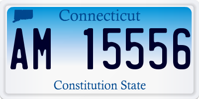 CT license plate AM15556
