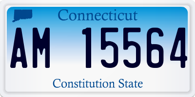 CT license plate AM15564