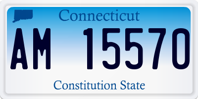 CT license plate AM15570