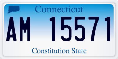 CT license plate AM15571