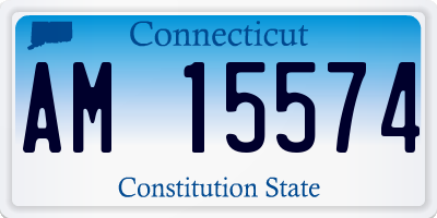 CT license plate AM15574
