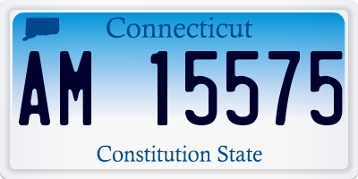 CT license plate AM15575