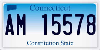 CT license plate AM15578