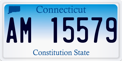 CT license plate AM15579